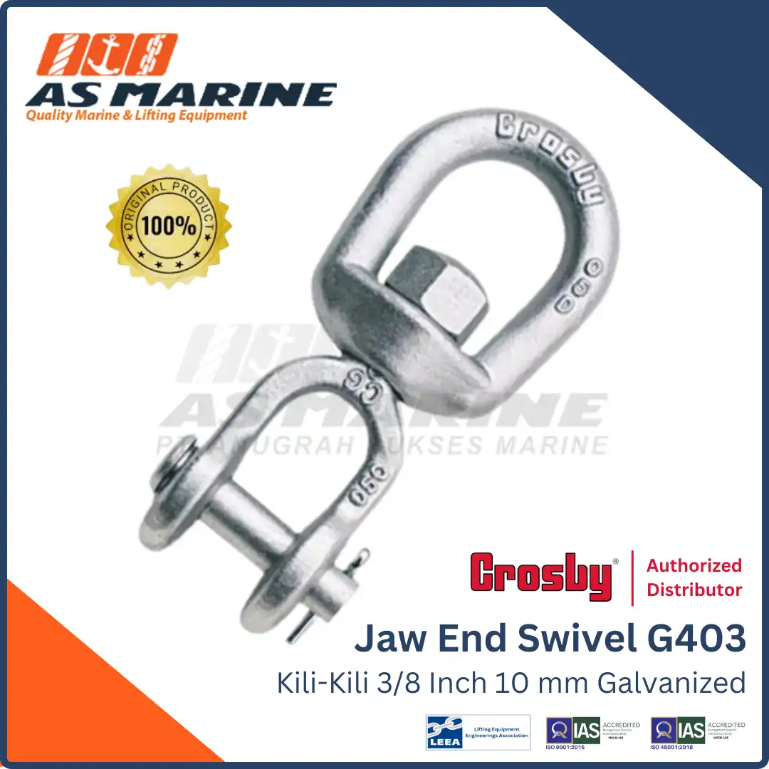 Jaw End Swivel / Kili-Kili Crosby USA G403 3/8 Inch 10 mm